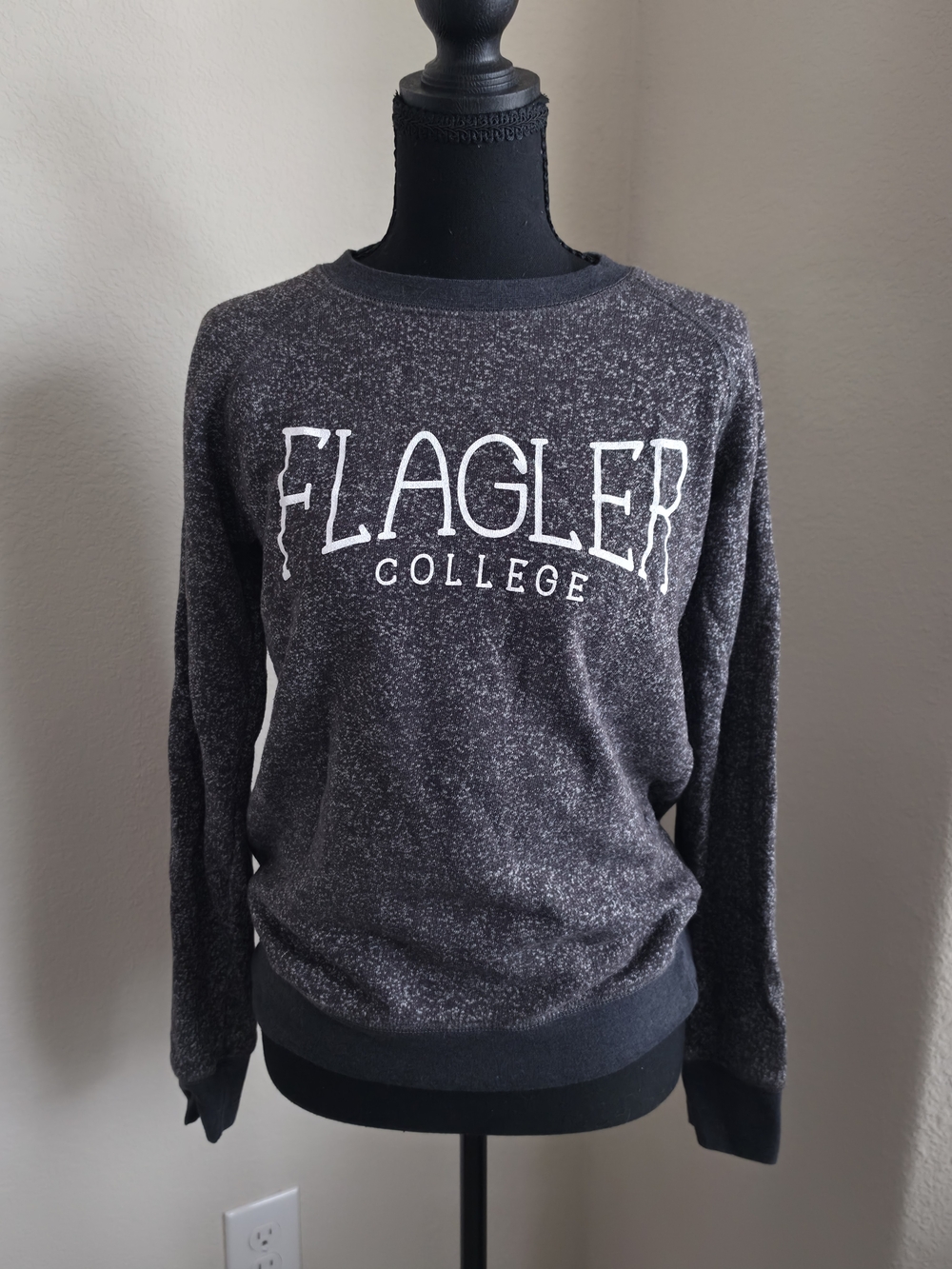 MV sport Flagler College Charcoal Fleck Sweatshirt